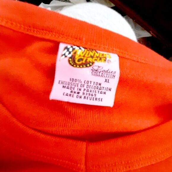 Dale Earnhardt Jr number 8 nascar racing v neck red cotton stretch top - Picture 2 of 3